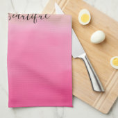 Linge De Cuisine Parties scintillant d'or Girl Rose Aquarelle (Quart Plié)