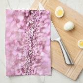 Linge De Cuisine Parties scintillant en or rose rose brillant (Quart Plié)