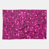 Linge De Cuisine Parties scintillant étincelante rose chaud (Horizontal)