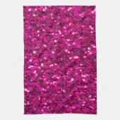 Linge De Cuisine Parties scintillant étincelante rose chaud (Vertical)