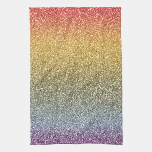 Linge De Cuisine Parties scintillant Glitz Rainbow (Vertical)