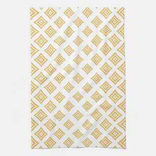 Linge De Cuisine Parties scintillant or brillant Motif Rhomboid