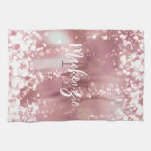 Linge De Cuisine Parties scintillant or rose (Horizontal)