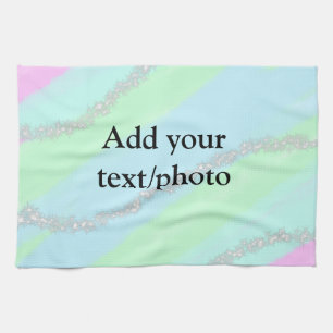 Linge De Cuisine Parties scintillant rose bleu vert étincelant past