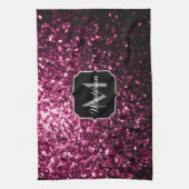 Linge De Cuisine Parties scintillant rose foncé brillant scintille  (Vertical)