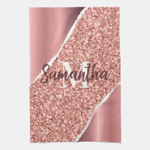 Linge De Cuisine Parties scintillant rose Gold Foil
