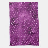 Linge De Cuisine Parties scintillant violet Ombre Glam Pois Motif (Vertical)