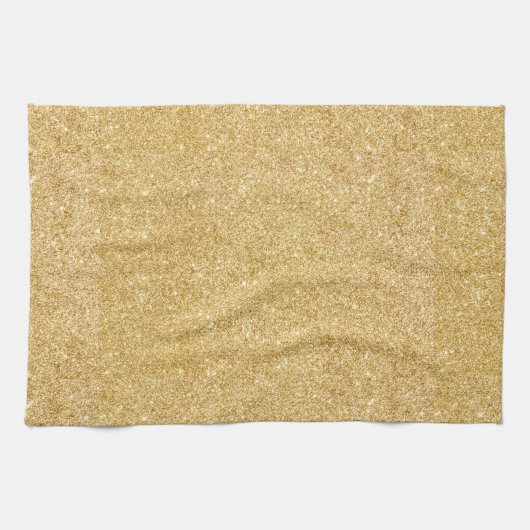 Linge De Cuisine Parties scintillantes élégantes d'or de Faux (Horizontal)