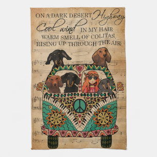 Linge De Cuisine Partition Cool Vent Dachshund Vertical