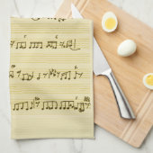 Linge De Cuisine Partition manuscrite Notes de chansons Antique Ivo (Quart Plié)