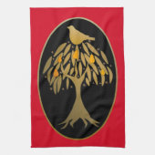 Linge De Cuisine Partridge dans un arbre à poires Gold (Vertical)