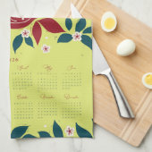 Linge De Cuisine Partridge Pear Tree 2026 Calendar - Bartlett Green (Quart Plié)