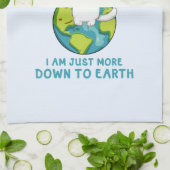 Linge De Cuisine Pas court, juste vers la terre - Humour de chat (Plié)