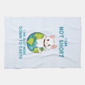 Linge De Cuisine Pas court, juste vers la terre - Humour de chat (Horizontal)