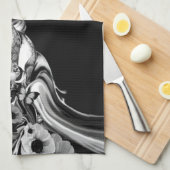 Linge De Cuisine Pas de côté, crâne psychédélique de fumée (Quart Plié)