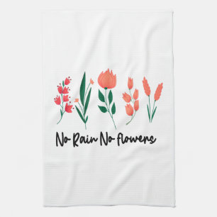 Linge De Cuisine Pas de pluie Pas de fleurs Fleur sauvage Floral Pl