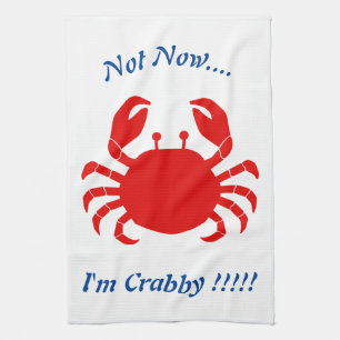 Linge De Cuisine Pas maintenant.... Je suis Crabby !!!! Crabe rouge