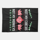 Linge De Cuisine Pas mon cirque, pas mes singes (Horizontal)