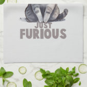 Linge De Cuisine Pas rapide, juste furieux - Humour de chat gris (Plié)