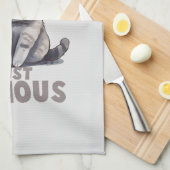 Linge De Cuisine Pas rapide, juste furieux - Humour de chat gris (Quart Plié)