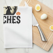 Linge De Cuisine Passer du temps avec mes sorcières design Hallowee (Quart Plié)