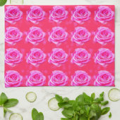 Linge De Cuisine Passion rose, (Plié)