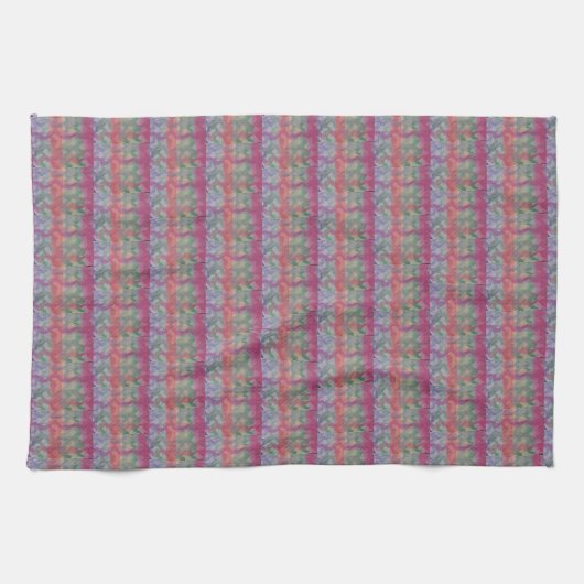 Linge De Cuisine Pastel Abstrait Art Tea Towel (Horizontal)