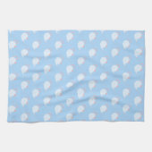 Linge De Cuisine Pastel Blue and Pink Teapot Pattern (Horizontal)