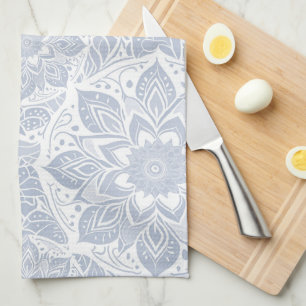 Linge De Cuisine Pastel Blue Mandala