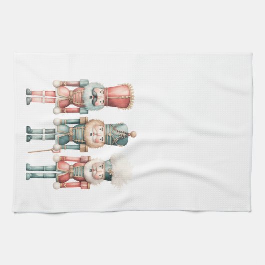 Linge De Cuisine Pastel Boho Casse-Noeud Script Noël (Horizontal)