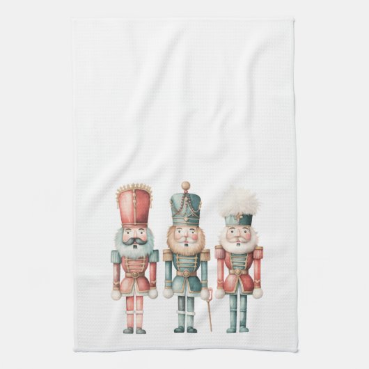 Linge De Cuisine Pastel Boho Casse-Noeud Script Noël (Vertical)