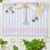 Linge De Cuisine Pastel Carousel Pony (Plié)