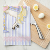 Linge De Cuisine Pastel Carousel Pony (Quart Plié)