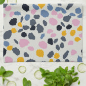 Linge De Cuisine Pastel couleurs terrazzo motif abstrait (Plié)