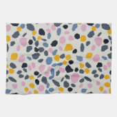 Linge De Cuisine Pastel couleurs terrazzo motif abstrait (Horizontal)