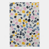 Linge De Cuisine Pastel couleurs terrazzo motif abstrait (Vertical)