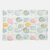 Linge De Cuisine Pastel Easter Eggs Floral Pattern - Cute Spring  (Horizontal)