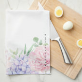 Linge De Cuisine Pastel Floral | Meilleure maman et chef du monde (Quart Plié)