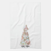 Linge De Cuisine Pastel Gingerpain Sucre Château Gâteau (Vertical)