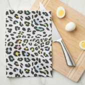 Linge De Cuisine Pastel Leopard Spot Motif (Quart Plié)