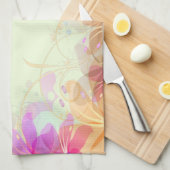 Linge De Cuisine Pastel Lilies Mariage (Quart Plié)