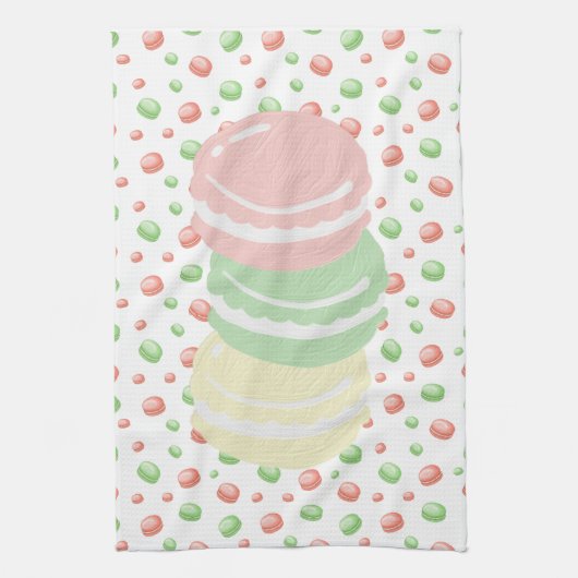 Linge De Cuisine Pastel Macarons (Vertical)