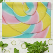 Linge De Cuisine Pastel Rainbow Spiral Candy Photo (Plié)