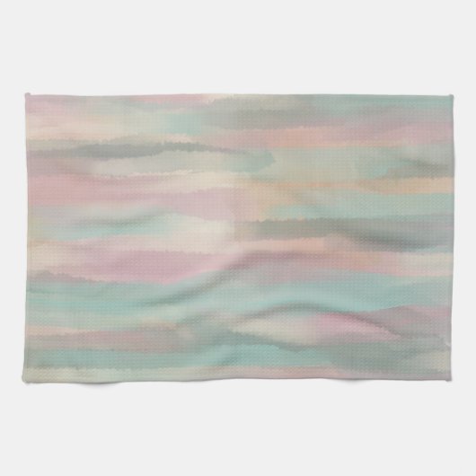 Linge De Cuisine Pastel Rose & Vert Esthétique - Maroc Hills Range (Horizontal)