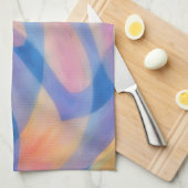 Linge De Cuisine Pastel Spills Artsy Abstract Kitchen Towel (Quart Plié)