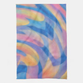 Linge De Cuisine Pastel Spills Artsy Abstract Kitchen Towel (Vertical)