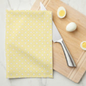 Linge De Cuisine Pastel Yellow Polka Dot Pattern (Quart Plié)