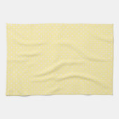 Linge De Cuisine Pastel Yellow Polka Dot Pattern (Horizontal)