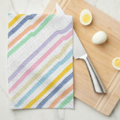 Linge De Cuisine Pastels rayés (Quart Plié)