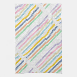 Linge De Cuisine Pastels rayés